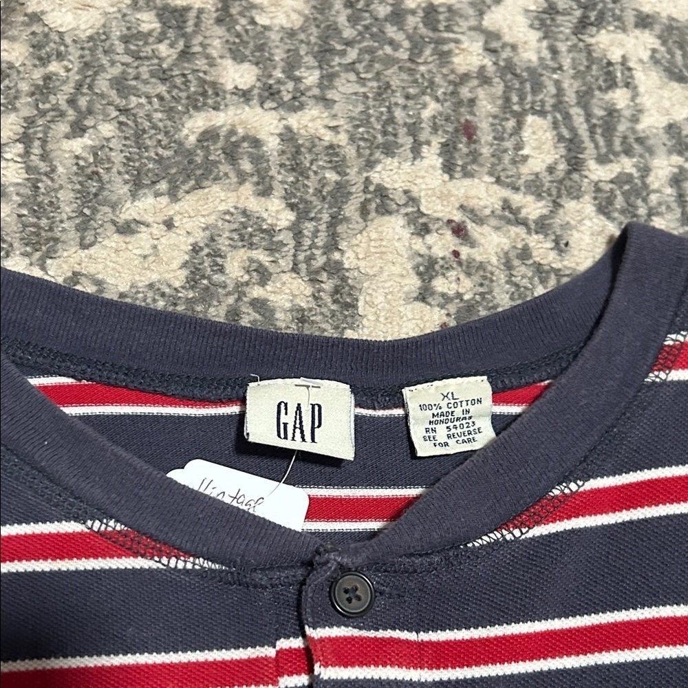 Vintage Gap Striped Henley - Picture 2 of 4